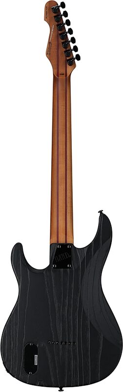 ESP LTD SN1007 Baritone Electric Guitar, Black Blast, Full Straight Back