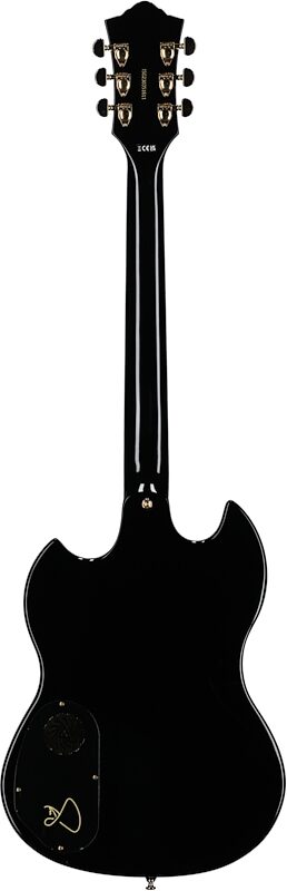 Guild S-100 Polara Kim Thayil Signature Electric Guitar, Black, Full Straight Back