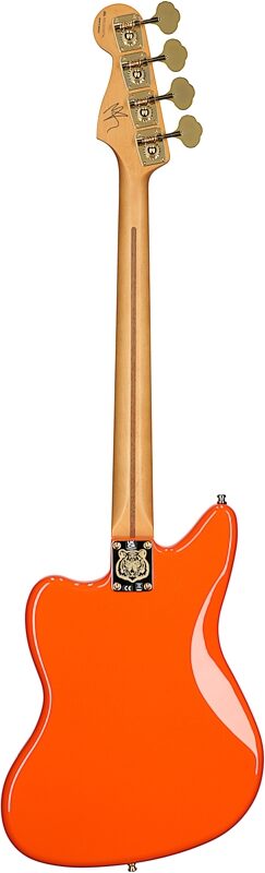 Fender Limited Edition Mike Kerr Jaguar Bass Guitar (with Gig Bag), Tigers Orange, Full Straight Back
