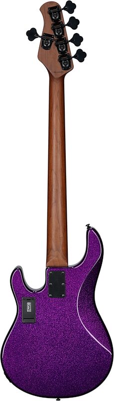 Sterling by Music Man StingRay RAY35 Electric Bass, Purple Sparkle, Scratch and Dent, Full Straight Back