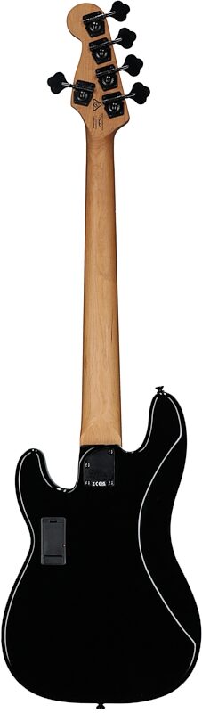 Squier Contemporary Active Precision Bass PH V 5-String Bass Guitar, with Laurel Fingerboard, Black, Full Straight Back