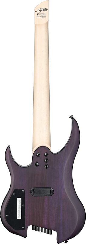 Legator Ghost 7 Super Shred Electric Guitar, Purple Flame, Open Box (Very Good), Full Straight Back