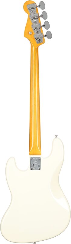 Fender American Vintage II 1966 Jazz Electric Bass, Rosewood Fingerboard (with Case), Olympic White, Full Straight Back