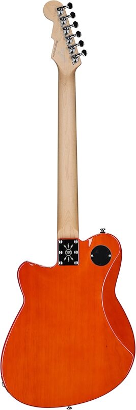 Reverend Flatroc Electric Guitar, Rock Orange, Roasted Maple Fretboard, Full Straight Back