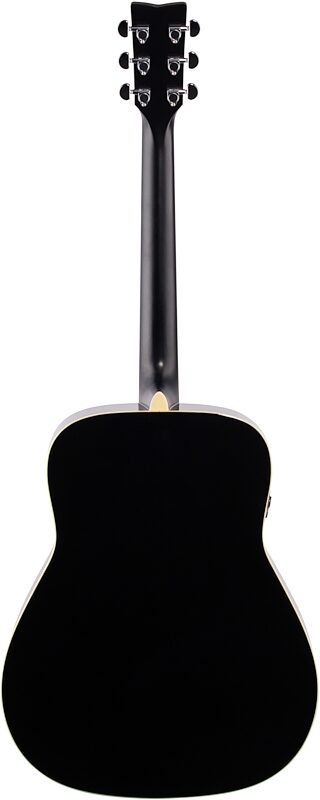 Yamaha FG-TA Dreadnought TransAcoustic Acoustic-Electric Guitar, Black, Full Straight Back