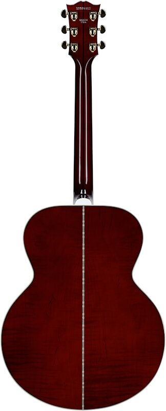Gibson SJ-200 Standard Maple Jumbo Acoustic-Electric Guitar (with Case), Autumnburst, Full Straight Back