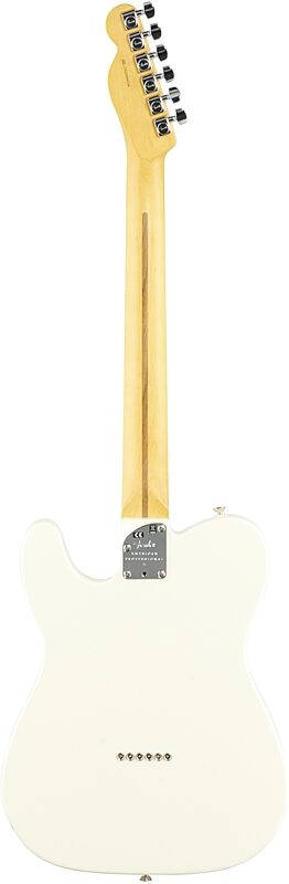 Fender American Pro II Telecaster Electric Guitar, Rosewood Fingerboard (with Case), Olympic White, Full Straight Back