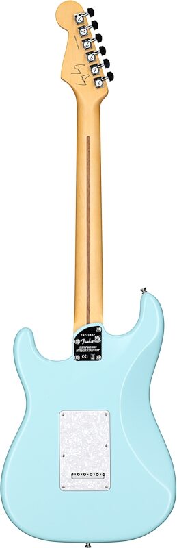 Fender Limited Edition Cory Wong Stratocaster Electric Guitar (with Case), Daphne Blue, Full Straight Back
