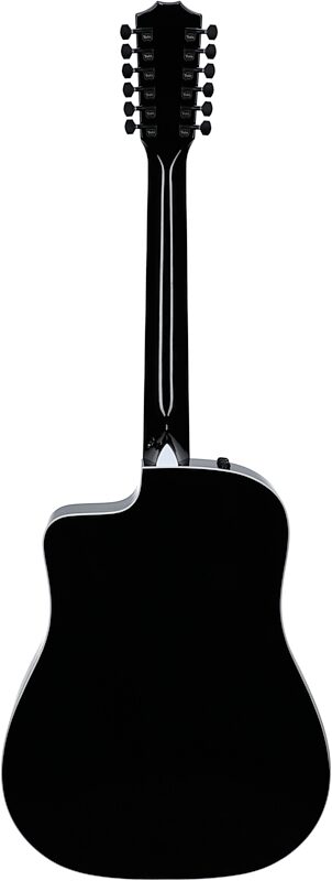 Taylor 250ce Plus Grand Auditorium Acoustic-Electric Guitar, Black, Full Straight Back
