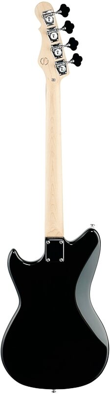 G&L Tribute Fallout Bass Guitar, Brazilian Cherry Fingerboard, Jet Black, Full Straight Back