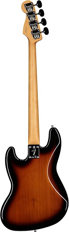 Fender Gold Foil Jazz Bass Guitar (with Gig Bag), 2 Color Sunburst, Full Straight Back