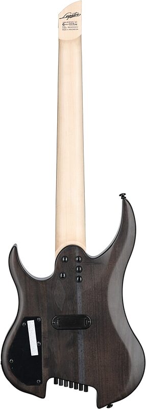 Legator Ghost 7 Super Shred Electric Guitar, Black Flame, Full Straight Back