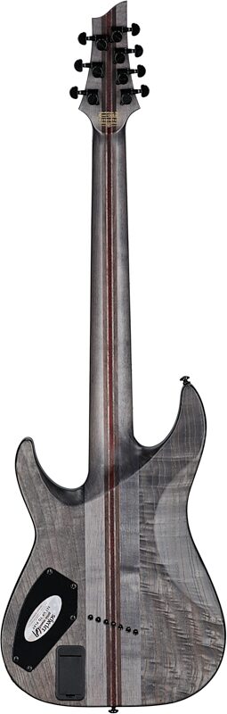 Schecter C-7 Multiscale SLS Elite Evil Twin Electric Guitar, Satin Black, Full Straight Back