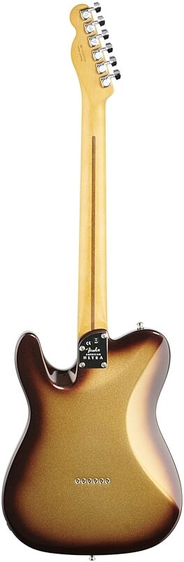 Fender American Ultra Telecaster Electric Guitar, Maple Fingerboard (with Case), Mocha Burst, Full Straight Back
