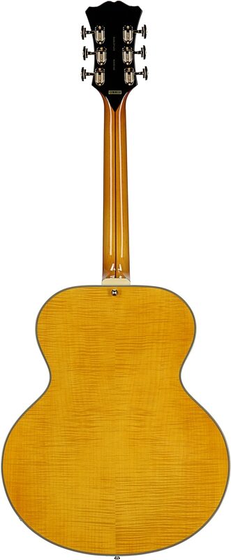 D'Angelico Excel Style B Archtop Electric Guitar (with Case), Amber, Full Straight Back