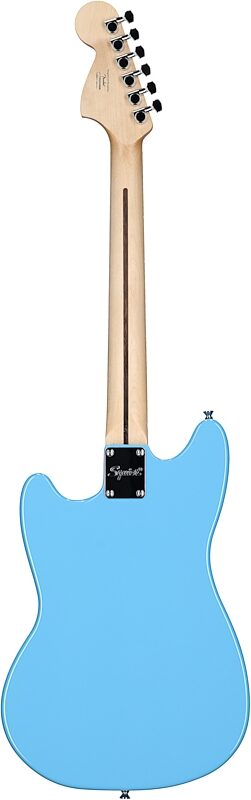 Squier Sonic Mustang HH Electric Guitar, Laurel Fingerboard, California Blue, Full Straight Back