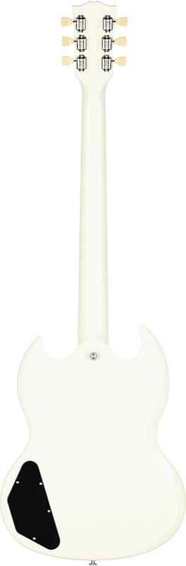 Gibson SG Standard '61 Custom Color Electric Guitar (with Case), Classic White, Full Straight Back