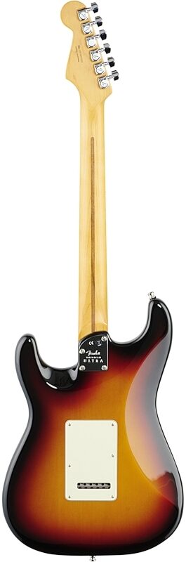 Fender American Ultra Stratocaster Electric Guitar, Maple Fingerboard (with Case), Ultraburst, Full Straight Back