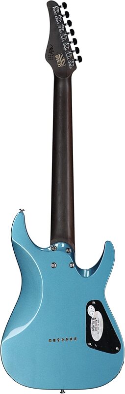 Schecter Aaron Marshall AM-7 Electric Guitar, 7-String, Left-Handed, Cobalt Slate, Full Straight Back
