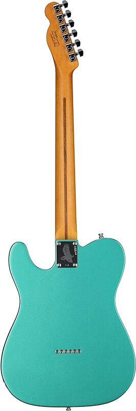 Fender Susan Tedeschi Telecaster Electric Guitar (with Case), Aged Carribbean, Full Straight Back