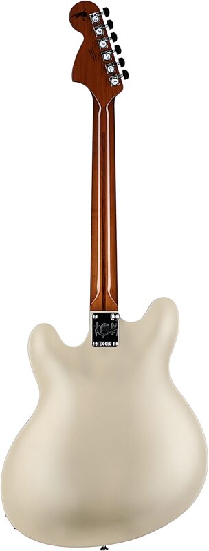 Fender Tom DeLonge Starcaster Electric Guitar, Satin Shore Gold, Full Straight Back