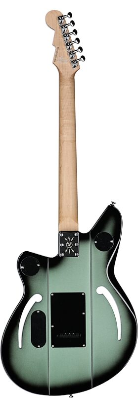Reverend Airsonic W Electric Guitar, Metallic Alpine Burst, Full Straight Back