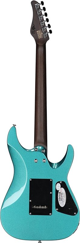 Schecter Aaron Marshall AM-6 Tremolo Electric Guitar, Left-Handed, Arctic Jade, Full Straight Back