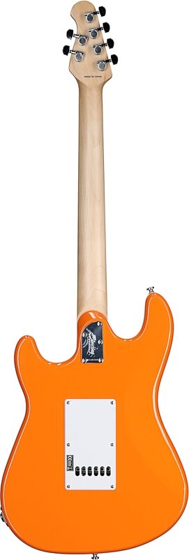 Sterling Intro Series Cutlass HSS Electric Guitar, Sunset Orange, Full Straight Back
