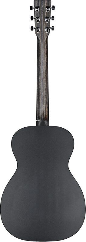 Martin 0-X1 Black Acoustic Guitar (with Gig Bag), Black, Full Straight Back