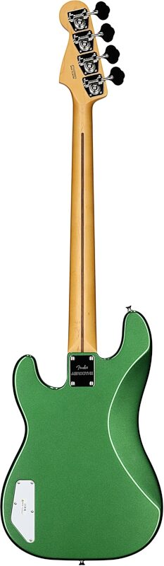 Fender Aerodyne Special Precision Electric Bass, Maple Fingerboard (with Gig Bag), Speed Green, Full Straight Back