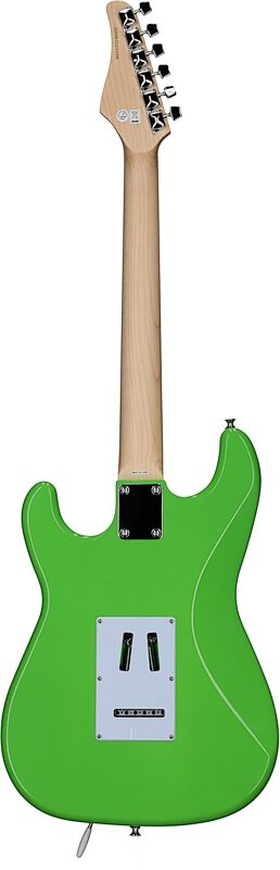 Kramer Focus VT-211S Electric Guitar, Neon Green, Full Straight Back