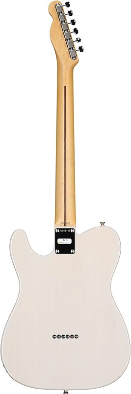 Fender JV Modified '50s Telecaster Electric Guitar, with Maple Fingerboard (and Gig Bag), White Blonde, Full Straight Back