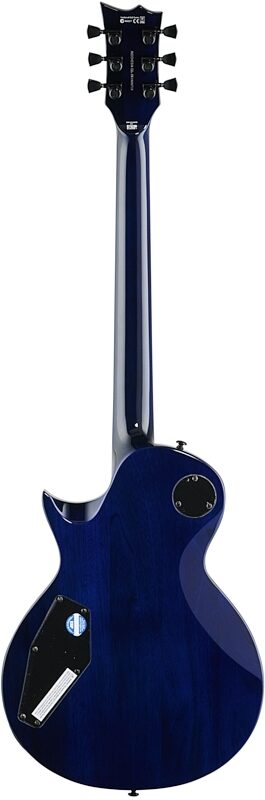 ESP LTD EC-1000 Burl Poplar Electric Guitar, Blue Natural Fade, Full Straight Back