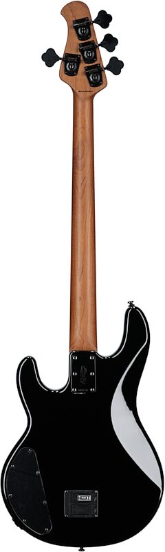 Sterling by Music Man DarkRay Electric Bass (with Gig Bag), Black, Full Straight Back