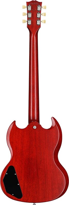 Gibson SG Standard '61 Maestro Vibrola Faded Electric Guitar (with Case), Vintage Cherry Satin, Full Straight Back