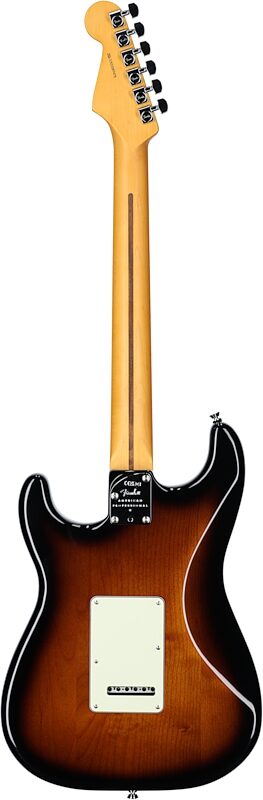 Fender American Pro II Stratocaster Electric Guitar, Maple Fingerboard (with Case), 70th Anniversary 2-Color Sunburst, Full Straight Back