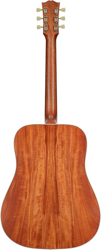 Gibson Hummingbird Faded Acoustic-Electric Guitar (with Case), Antique Natural, Full Straight Back