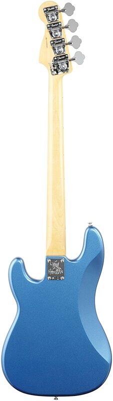 Fender Tony Franklin Fretless Precision Bass with Case, Lake Placid Blue, Full Straight Back