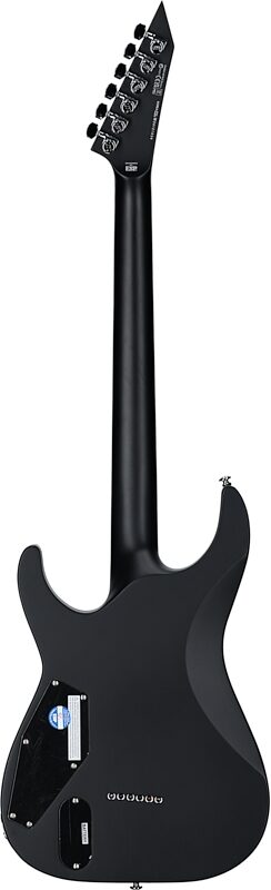 ESP LTD MH-1000NT Bold Binding Electric Guitar, Black Satin, Full Straight Back