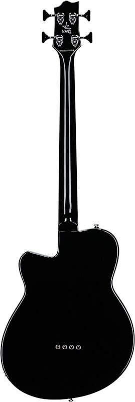 Reverend Dub King Electric Bass, Midnight Black, Full Straight Back