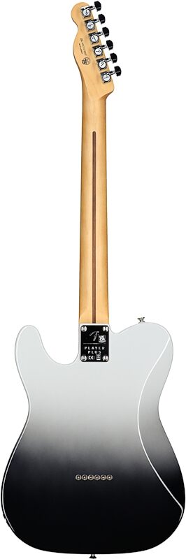 Fender Player Plus Telecaster Electric Guitar, Pau Ferro Fingerboard (with Gig Bag), Silver Smoke, Full Straight Back