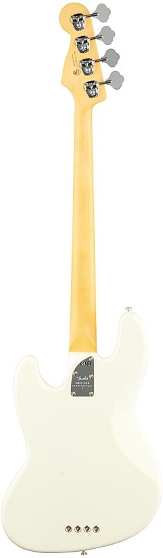 Fender American Pro II Jazz Electric Bass, Maple Fingerboard (with Case), Olympic White, Full Straight Back