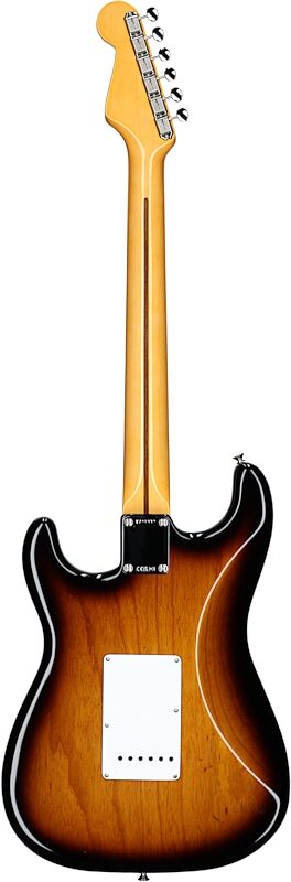 Fender 70th Anniversary American Vintage II 1954 Stratocaster Electric Guitar (with Case), 2-Color Sunburst, Full Straight Back