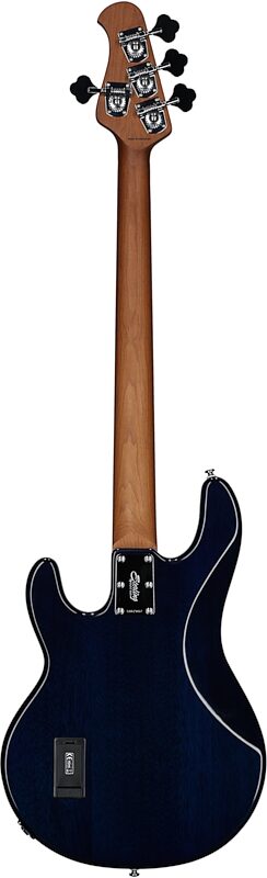 Sterling StingRay Ray34 FM Electric Bass (with Gig Bag), Neptune Blue, Full Straight Back