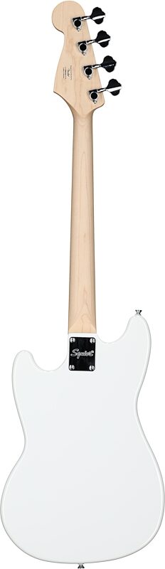 Squier Sonic Bronco Bass Guitar, Arctic White, Full Straight Back