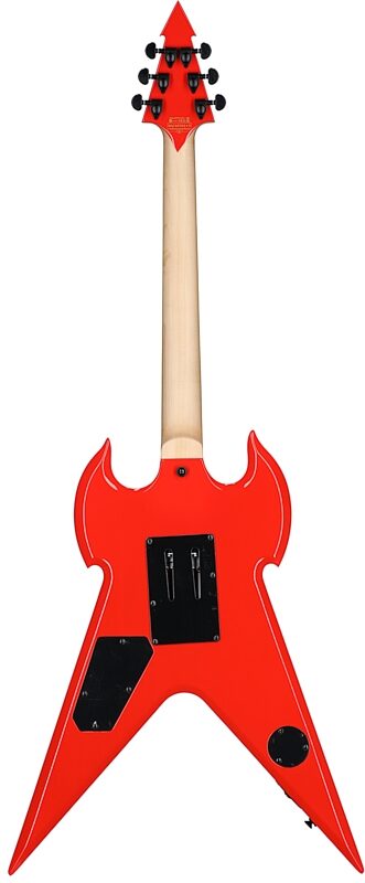 Wylde Audio Warhammer FR Electric Guitar, Norse Dragon Pinstripe Red, Open Box (Good), Full Straight Back