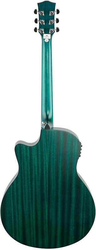 Kepma K3 Series GA3-130 Acoustic-Electric Guitar, Blue Matte, with K1 Pickup, Full Straight Back