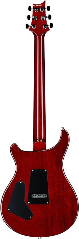 PRS Paul Reed Smith S2 Custom 24 Gloss Pattern Thin Electric Guitar (with Gig Bag), Fire Red Burst, Full Straight Back