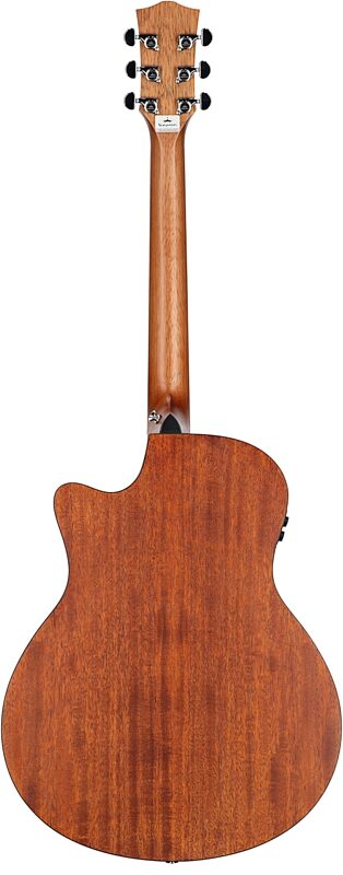 Kepma K3 Series GA3-130 Acoustic-Electric Guitar, Black Matte, with AcoustiFex K-10 Pickup, Full Straight Back