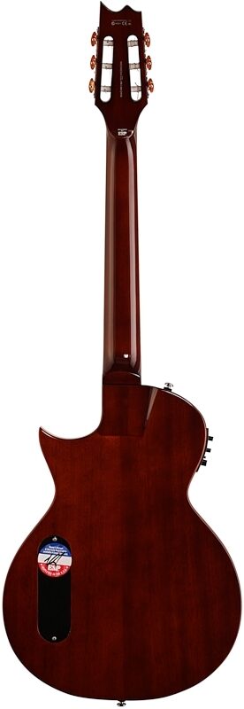 ESP LTD TL-6N Thinline-6 Nylon Classical Acoustic-Electric Guitar, Natural, Full Straight Back